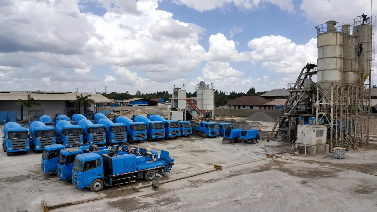Concrete pump operations