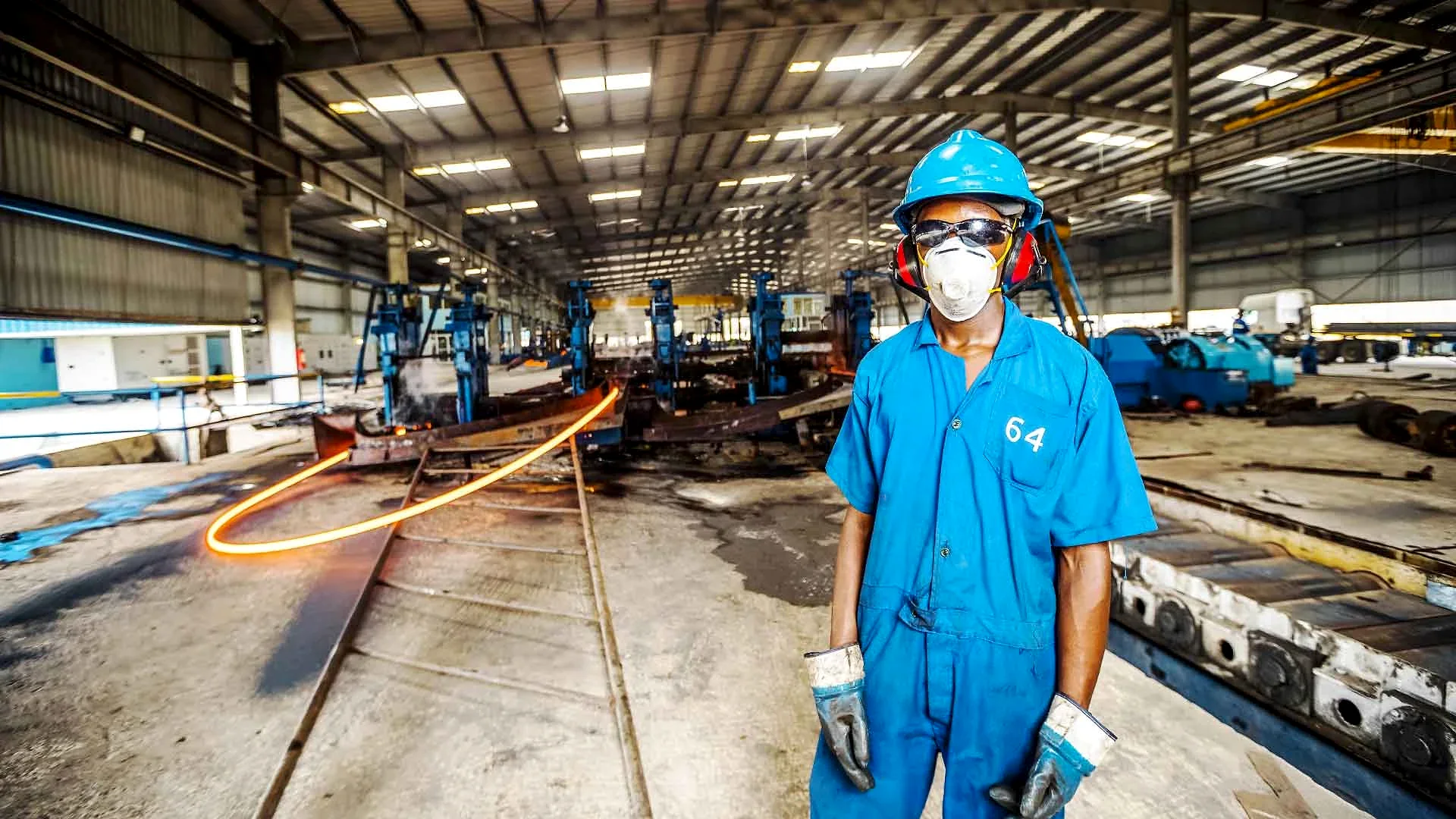 Lake Steel rolling mill