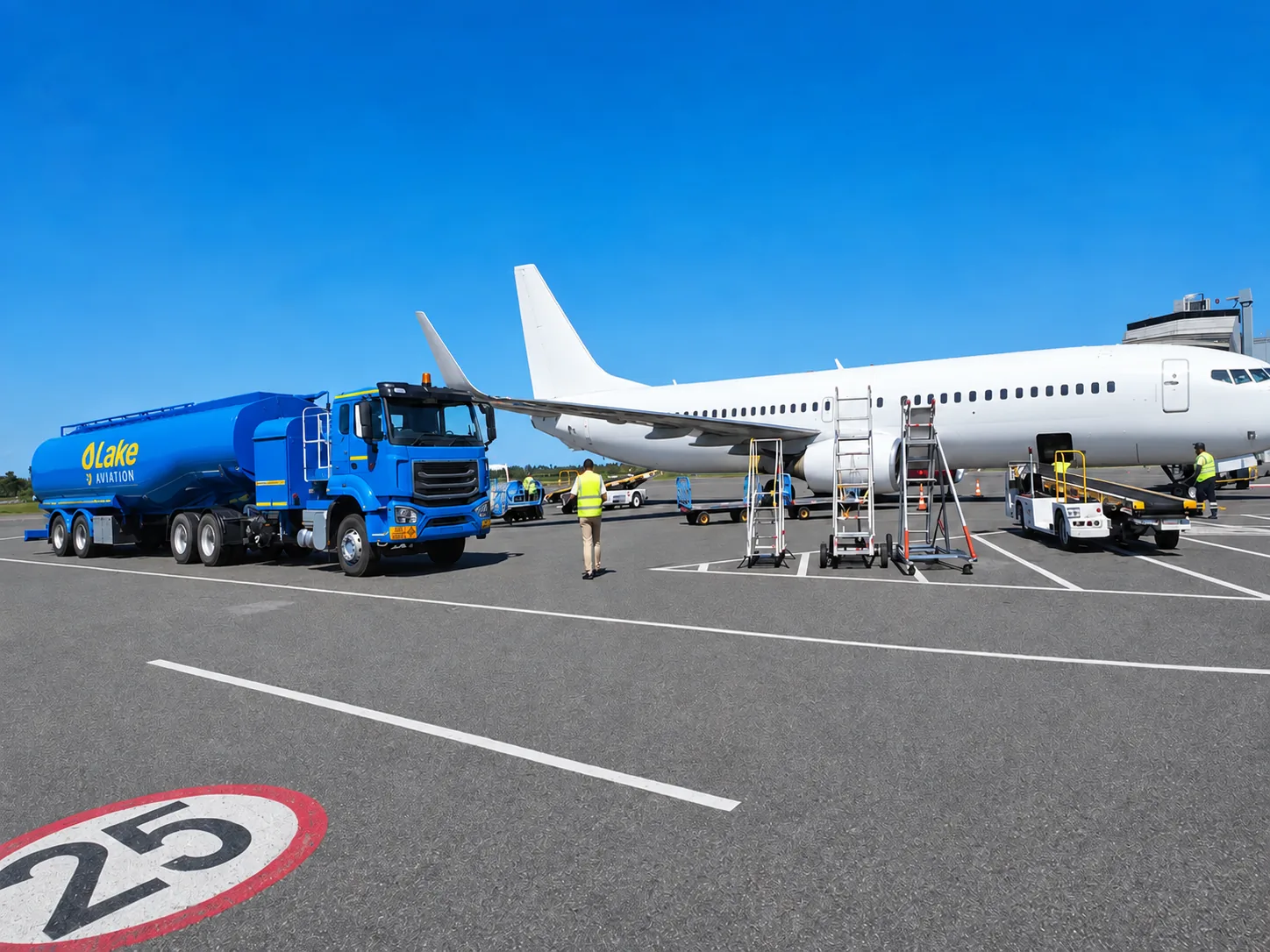 Lake Aviation refueling an aircraft