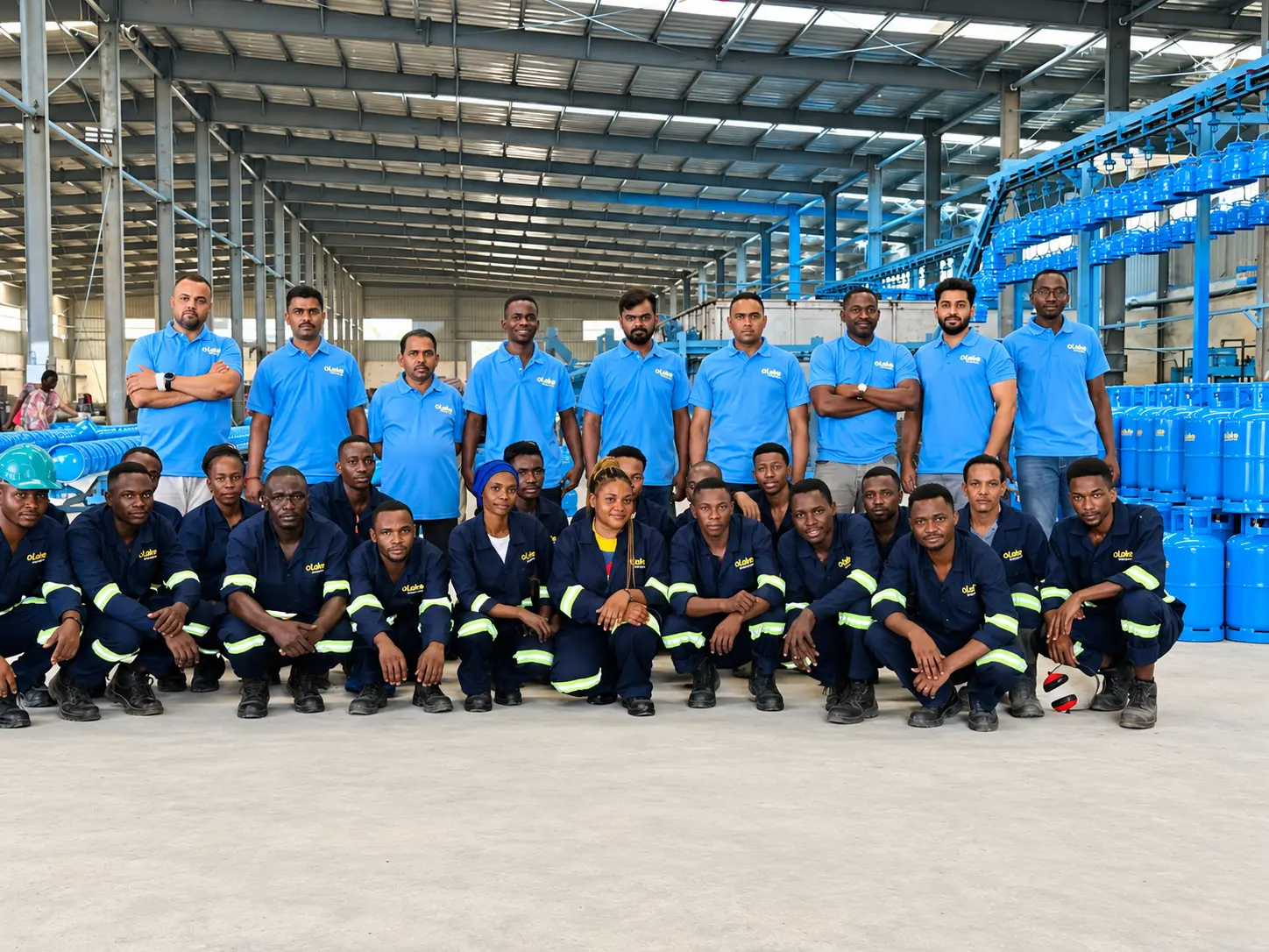 Lake Cylinders team at the manufacturing facility