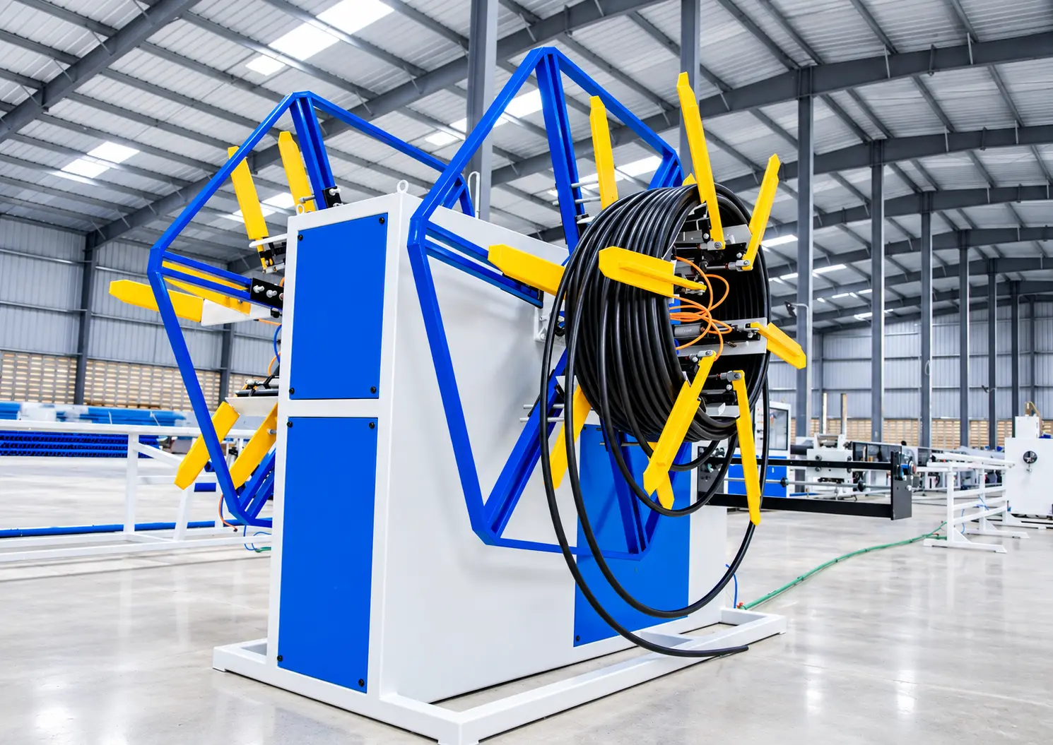 HDPE pipe coiling machine