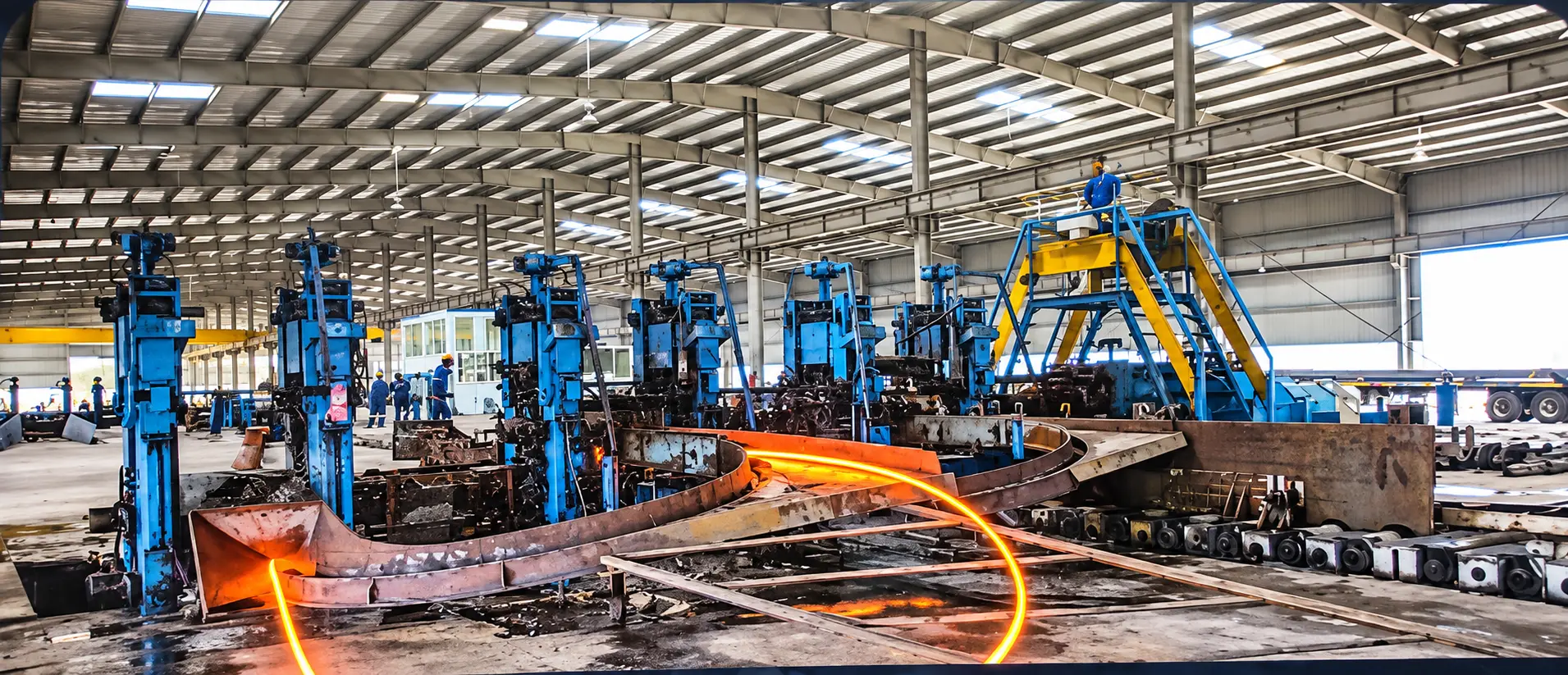 Billet heating furnace at Lake Steel