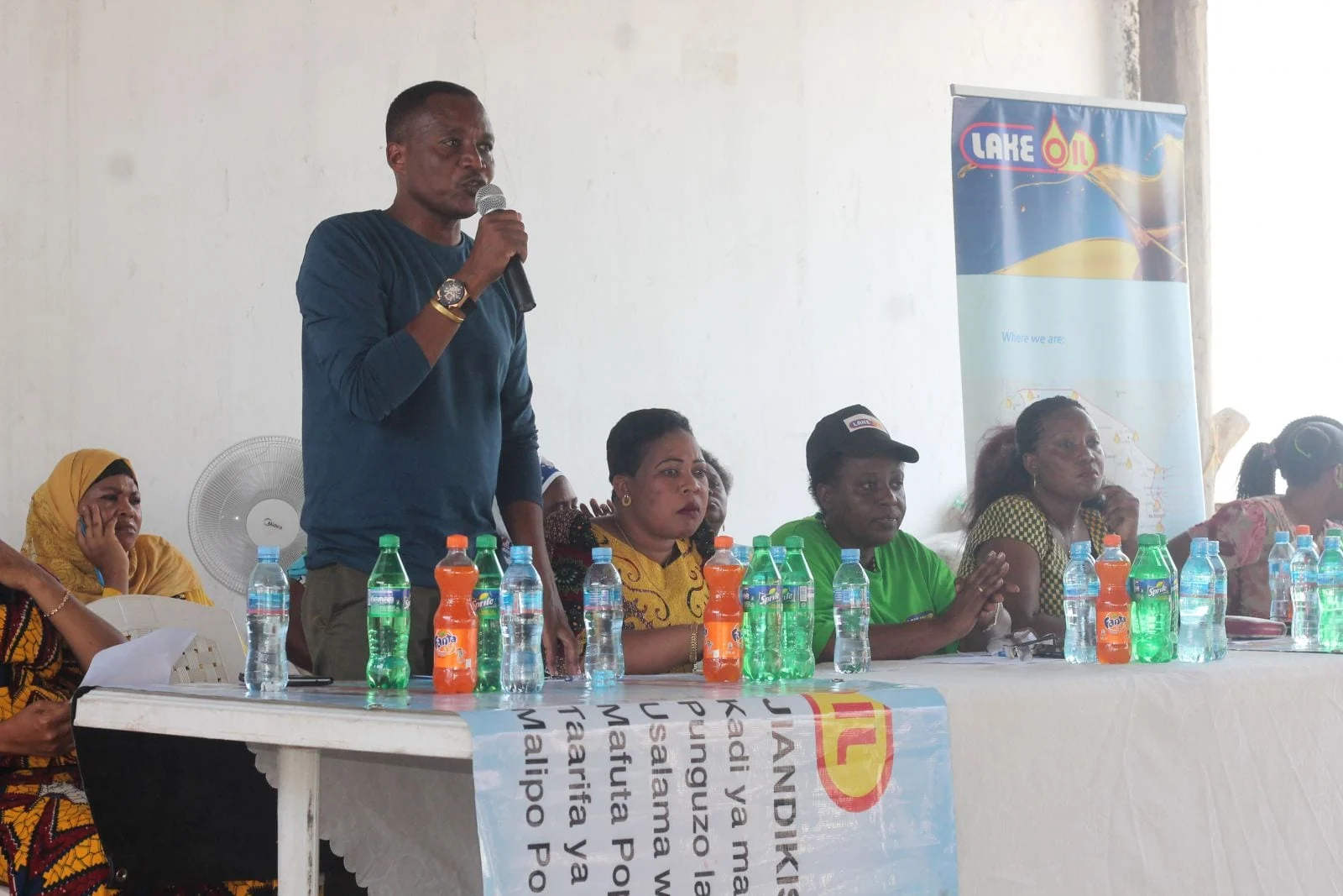 Lake Group representatives at a Kigamboni community event
