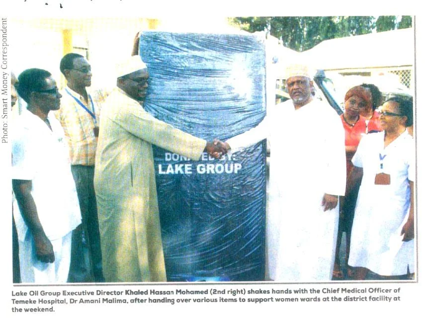 Lake Group mattress donation at Temeke Hospital